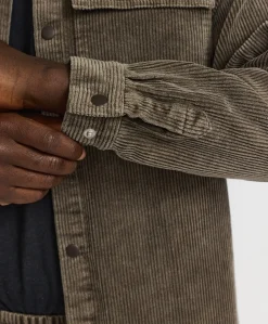 Heren overshirt bruin