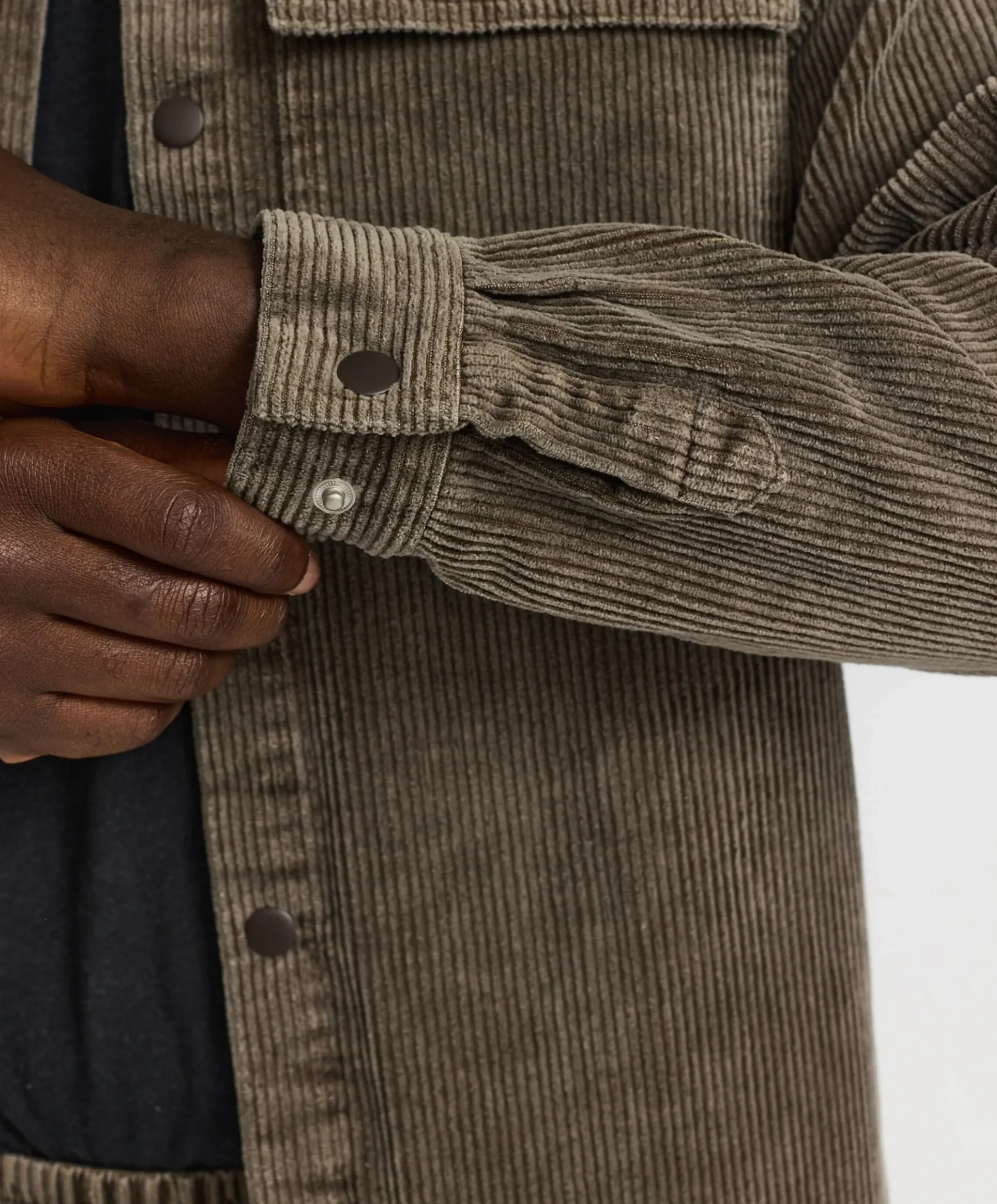 Heren overshirt bruin