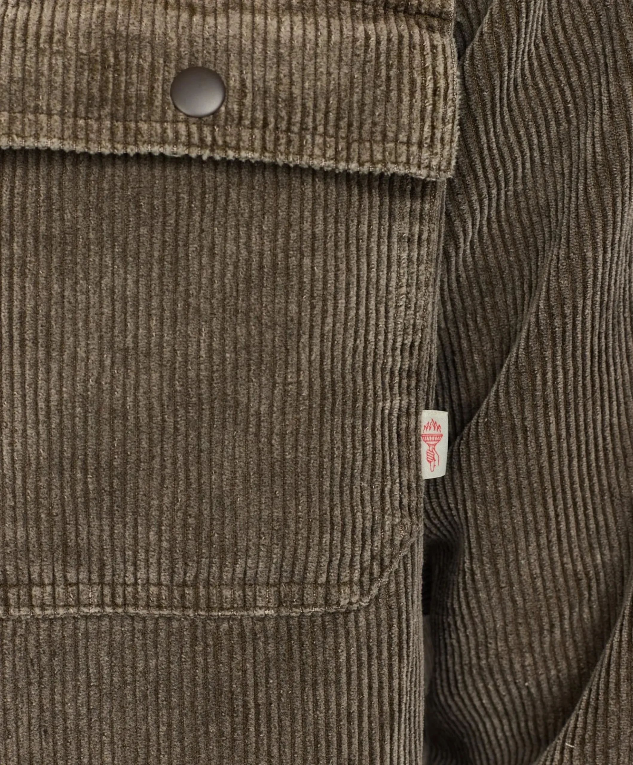 Heren overshirt bruin