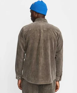 Heren overshirt bruin