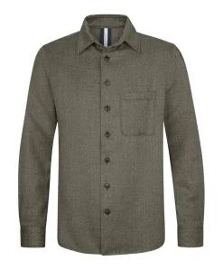 Heren overshirt bruin