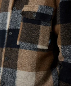 Heren overshirt bruin