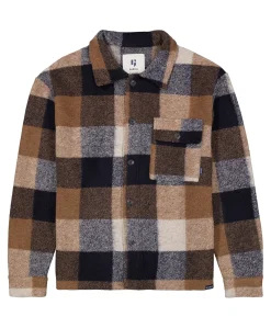 Heren overshirt bruin