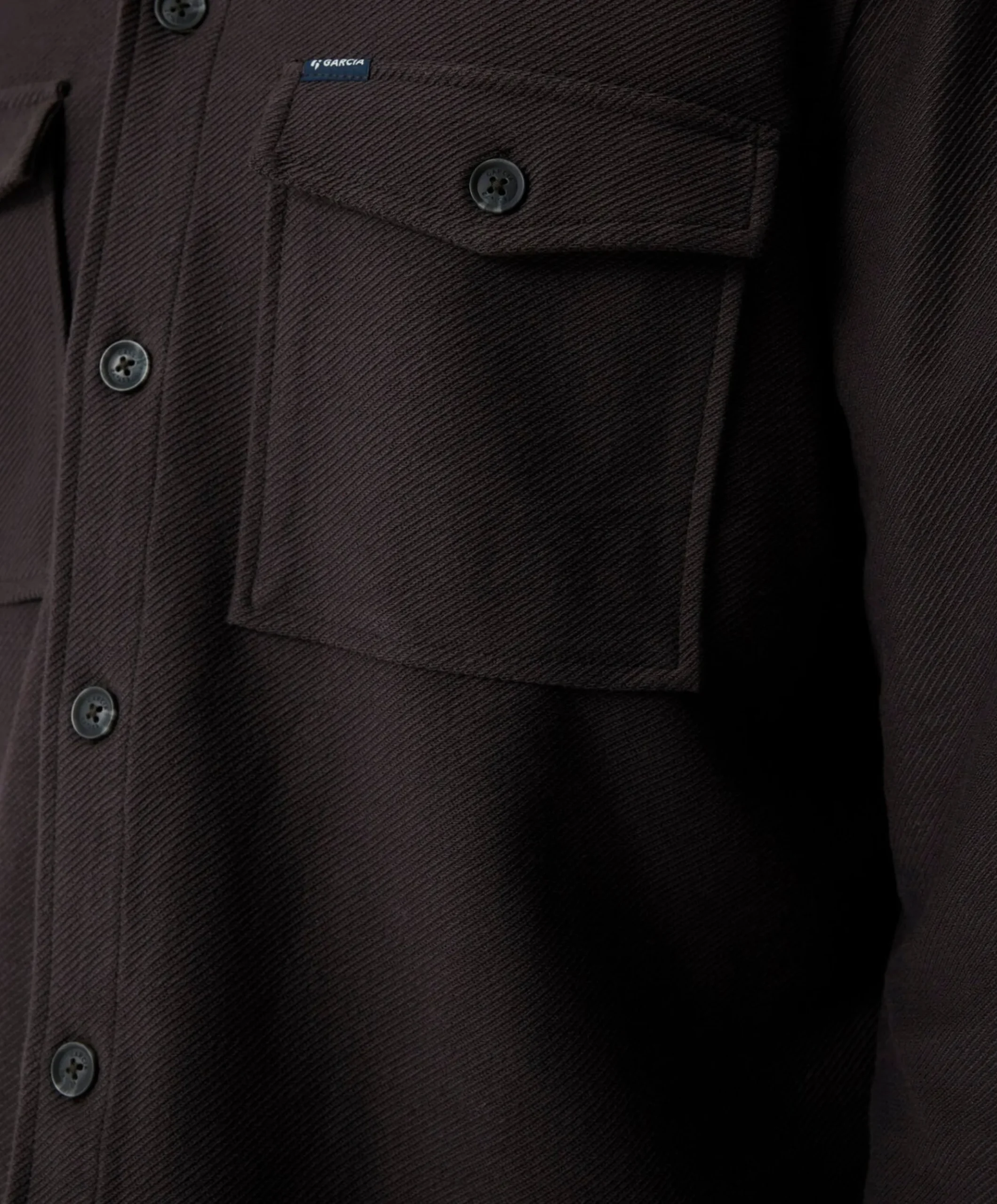 Heren overshirt bruin