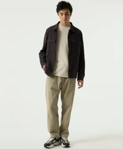 Heren overshirt bruin