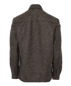 Heren overshirt bruin