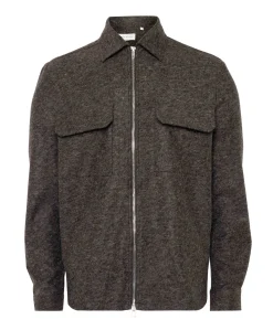 Heren overshirt bruin