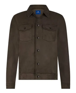 Heren overshirt bruin