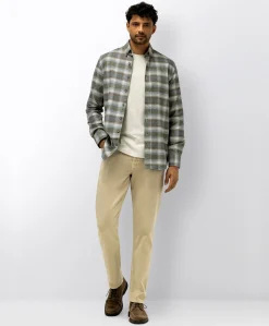 Heren overshirt bruin