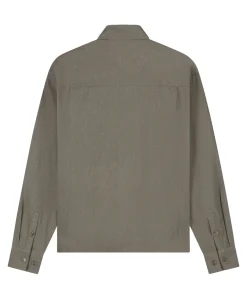 Heren overshirt bruin