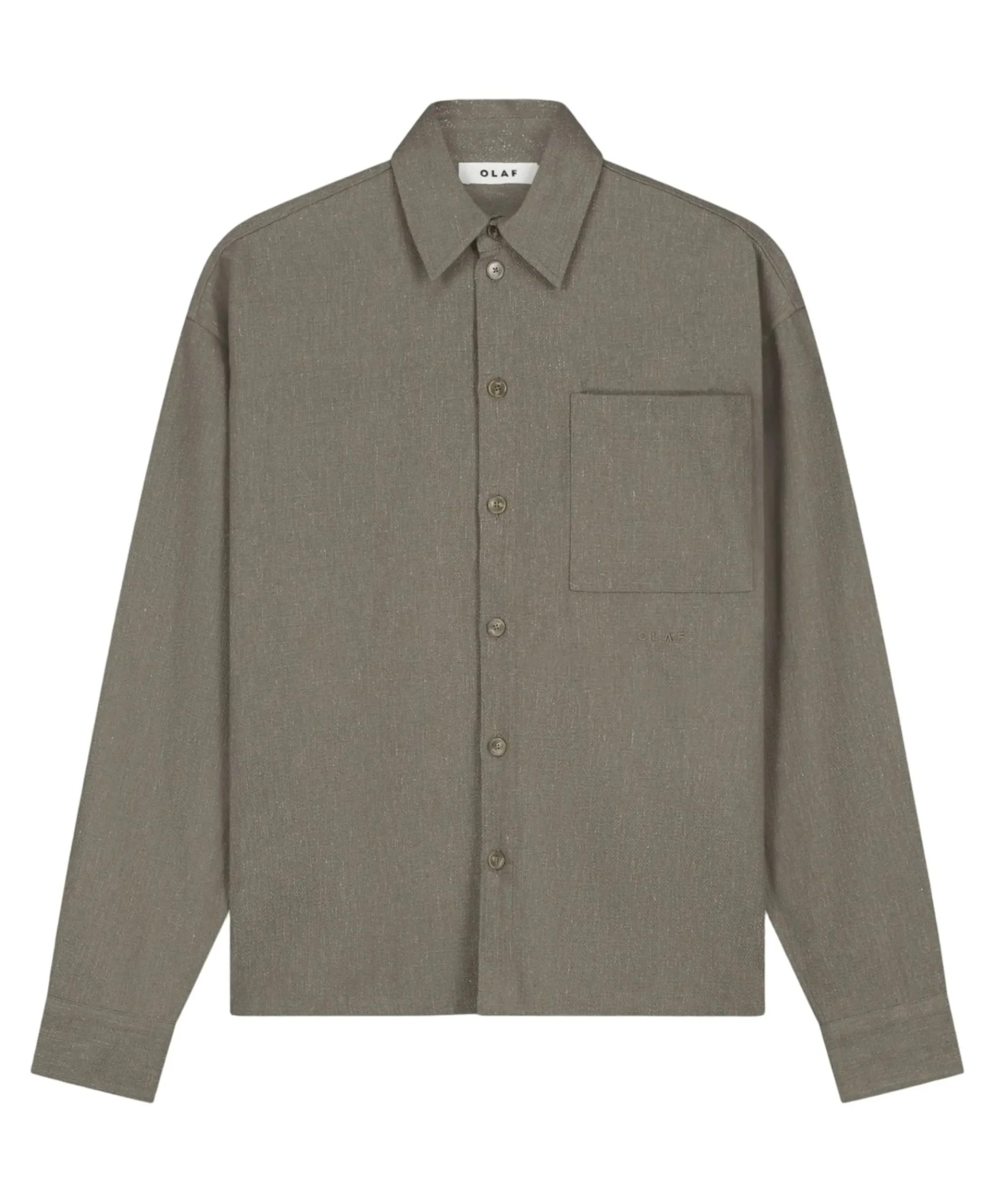 Heren overshirt bruin