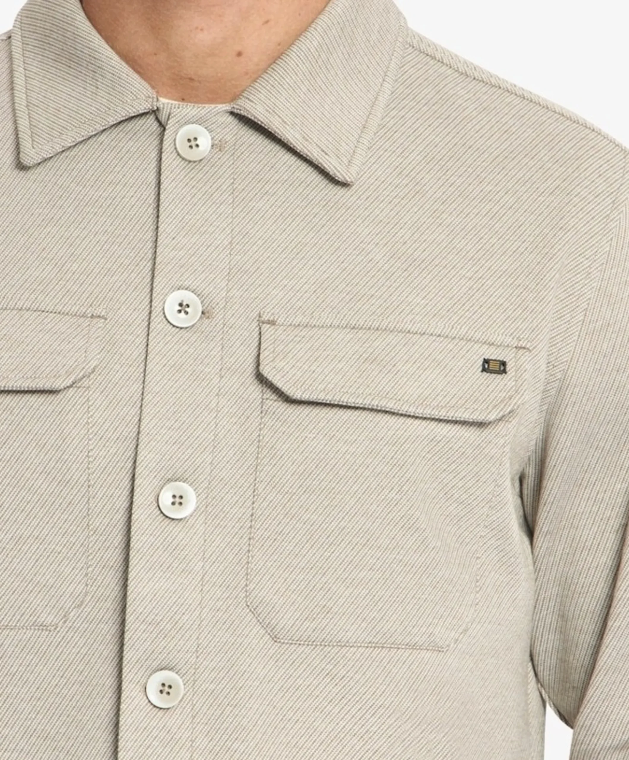 Heren overshirt bruin