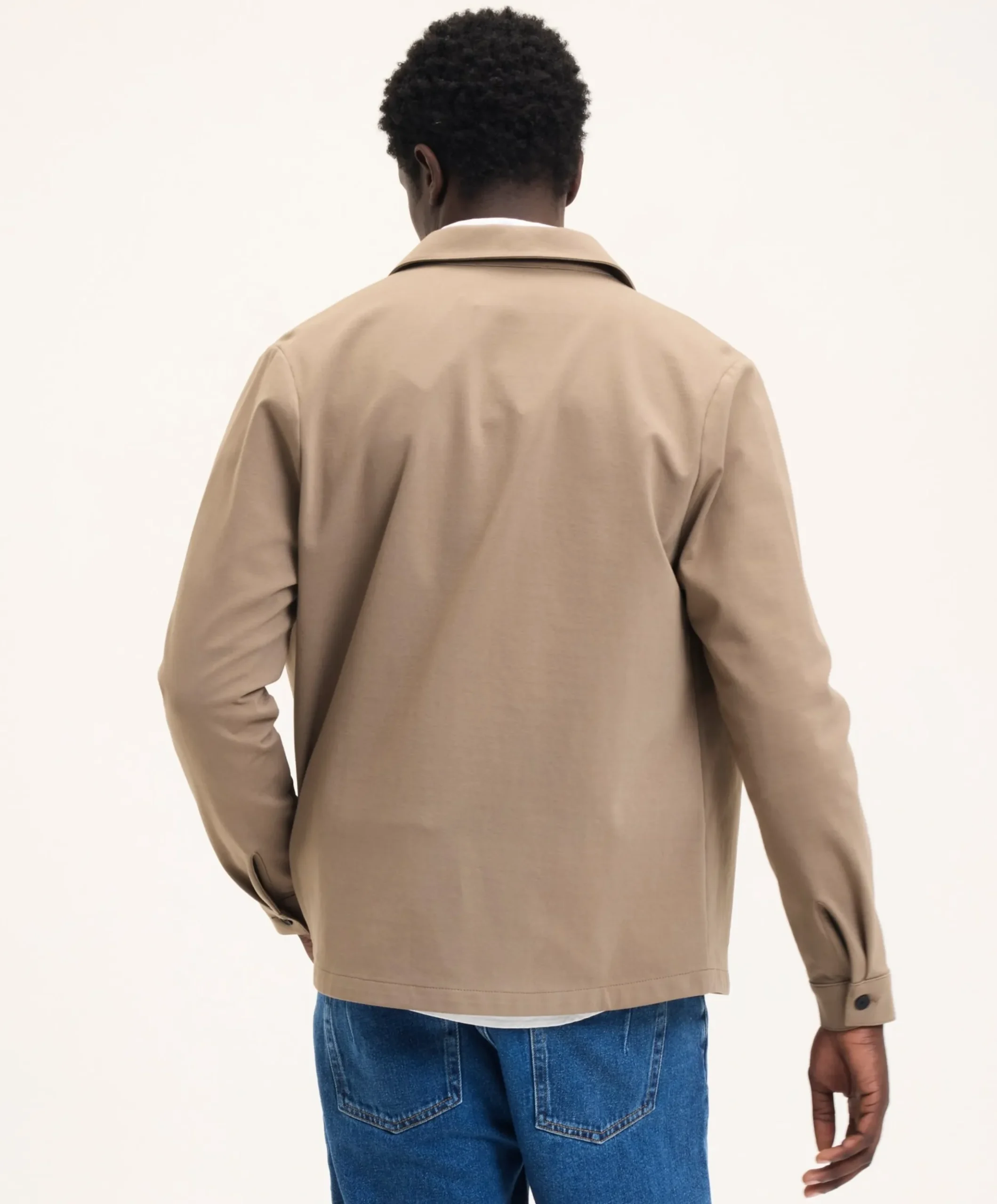 Heren overshirt bruin