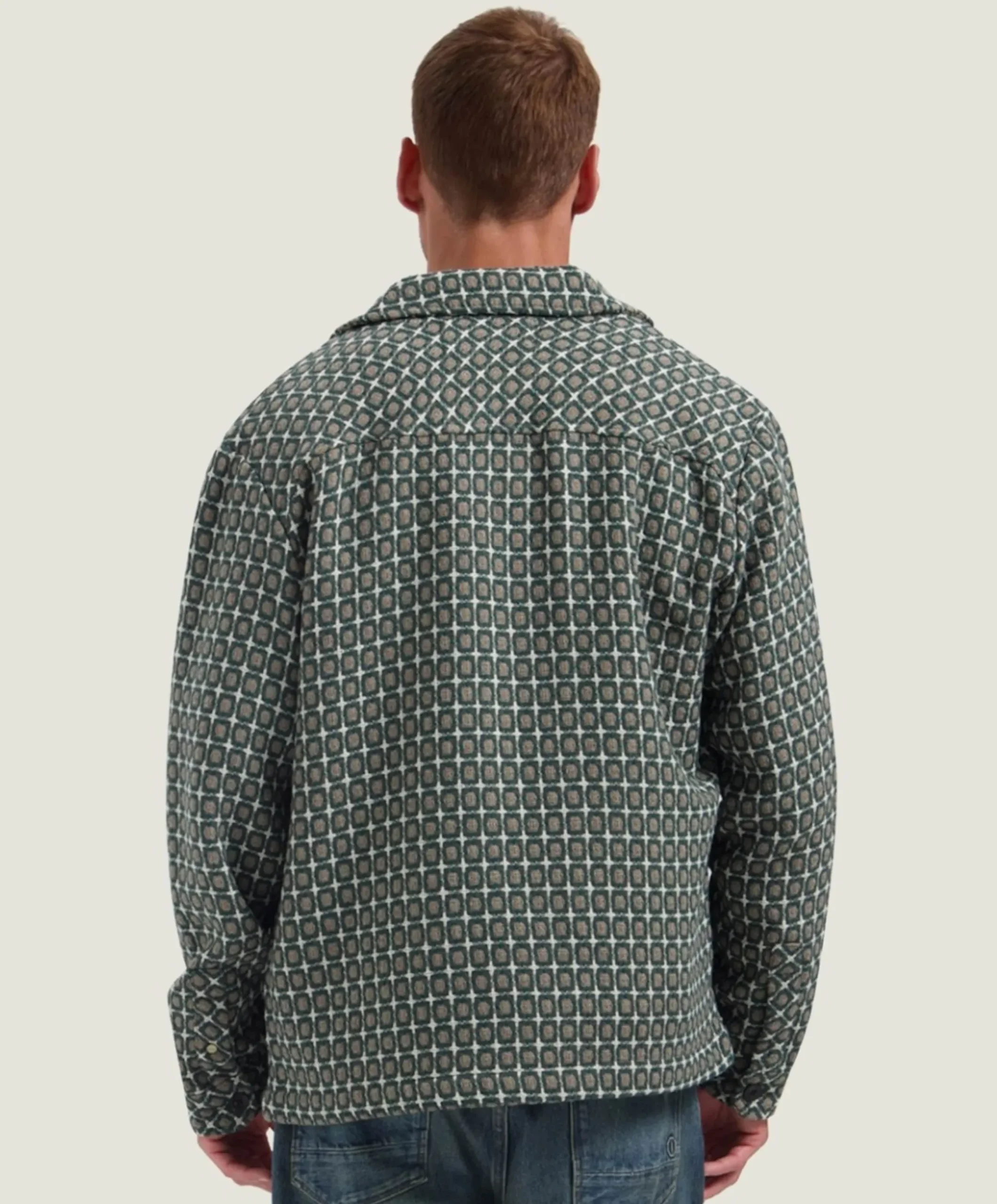 Heren overshirt bruin