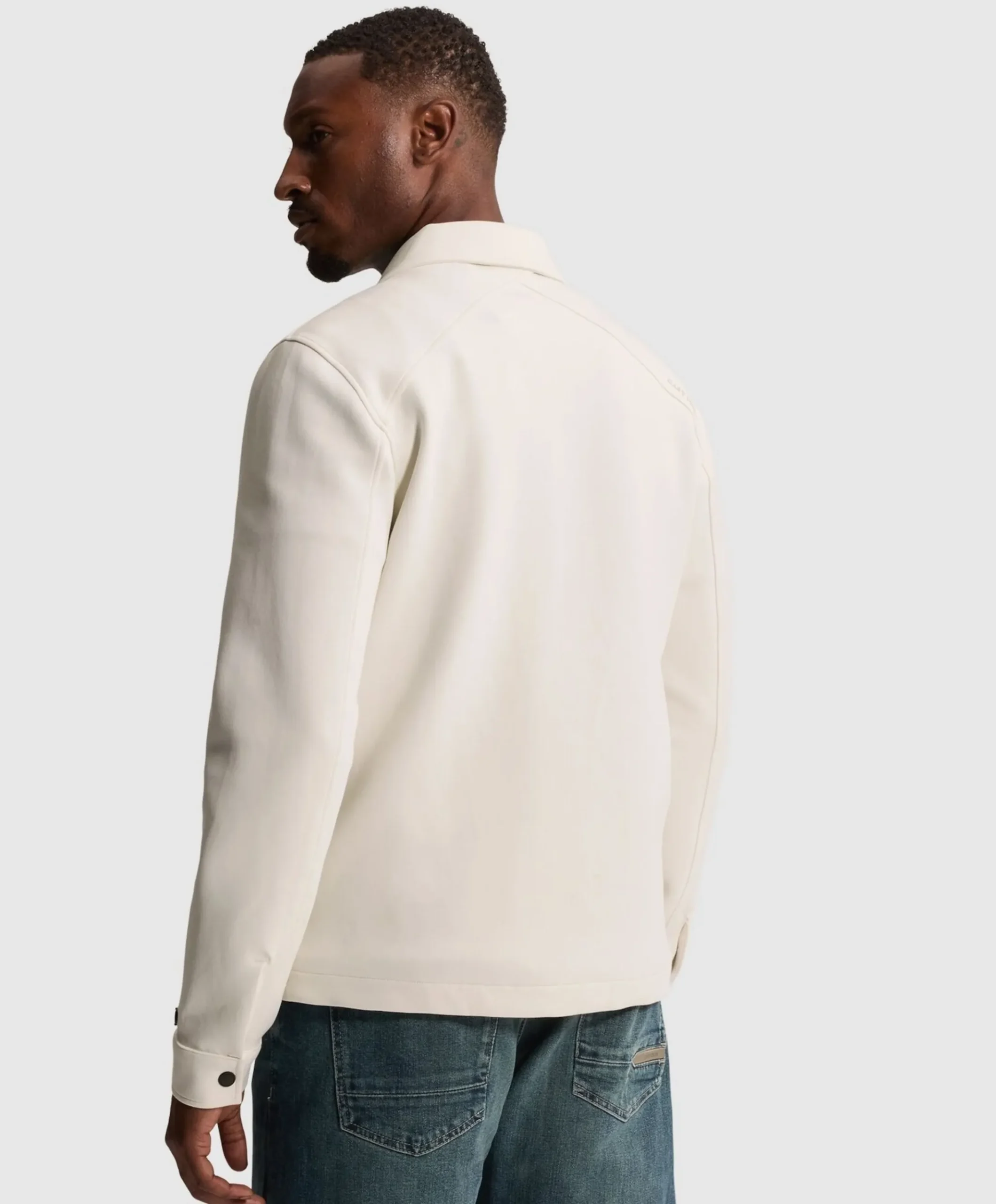 Heren overshirt ecru