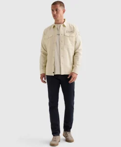 Heren overshirt ecru