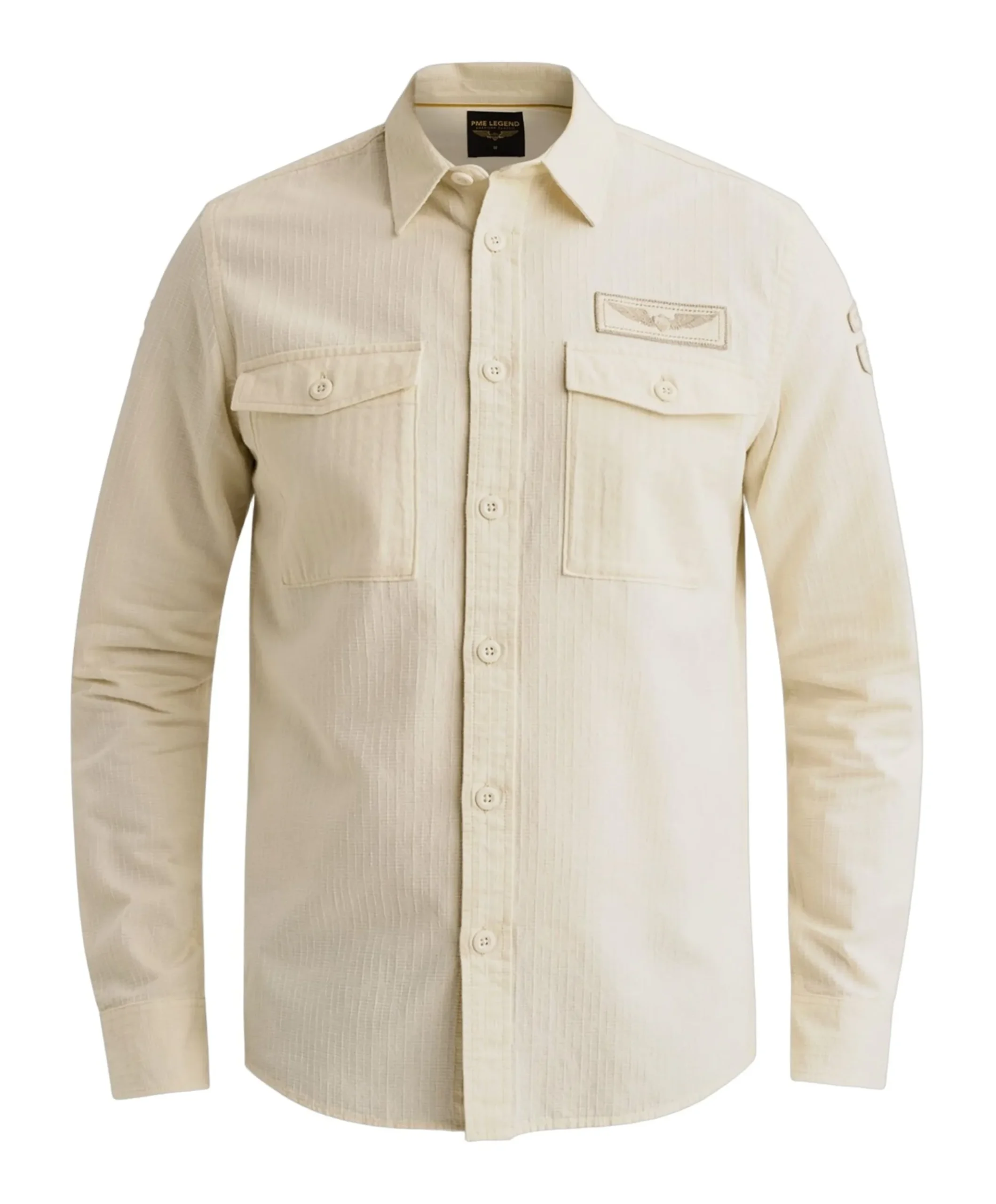 Heren overshirt ecru