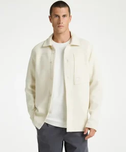 Heren overshirt ecru