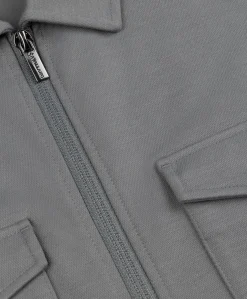 Heren overshirt grijs