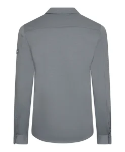 Heren overshirt grijs