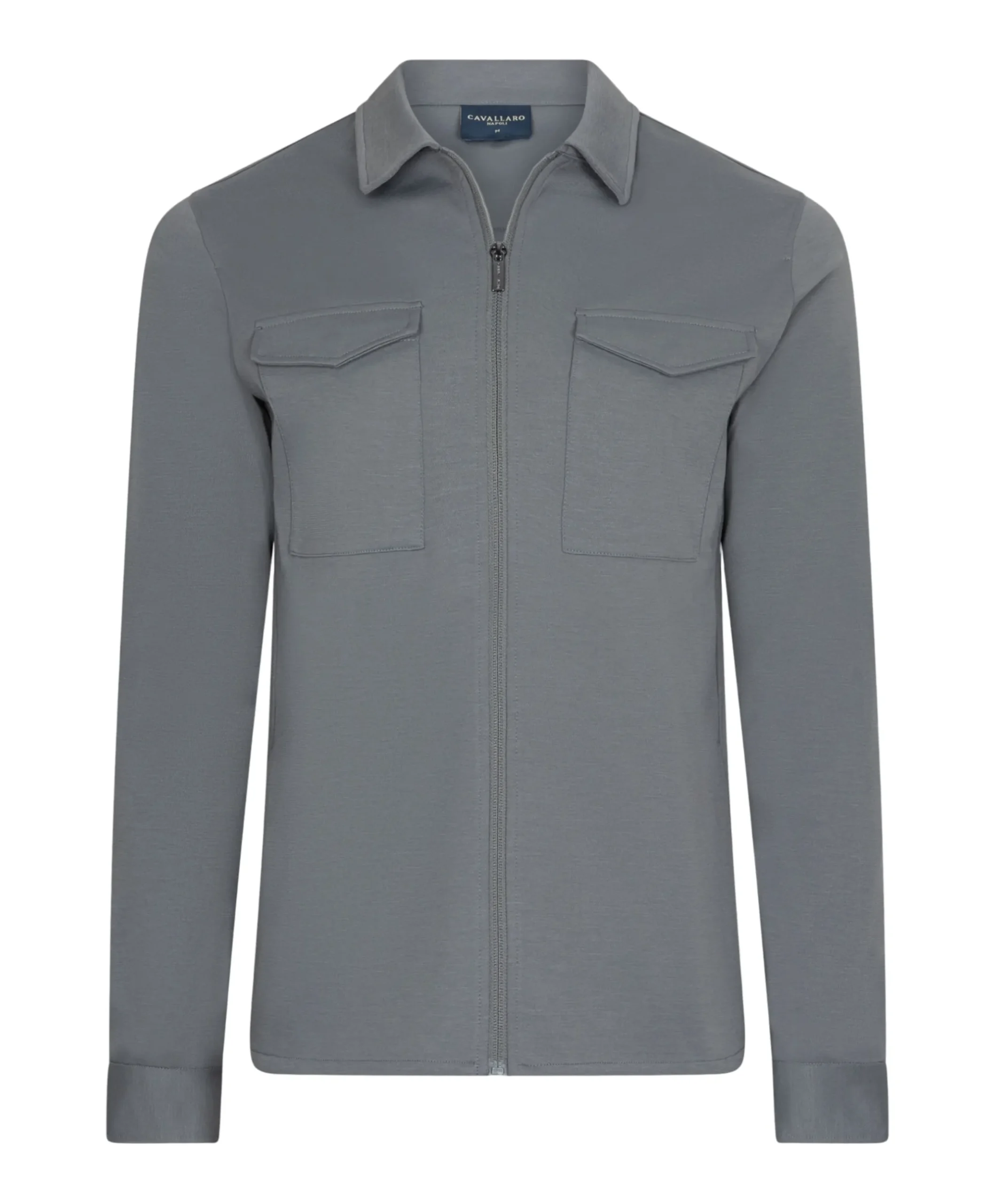 Heren overshirt grijs