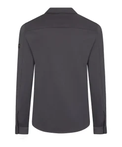 Heren overshirt grijs