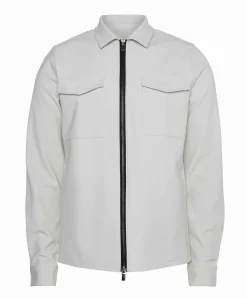 Heren overshirt grijs