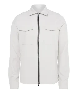 Heren overshirt grijs