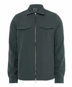 Heren overshirt grijs