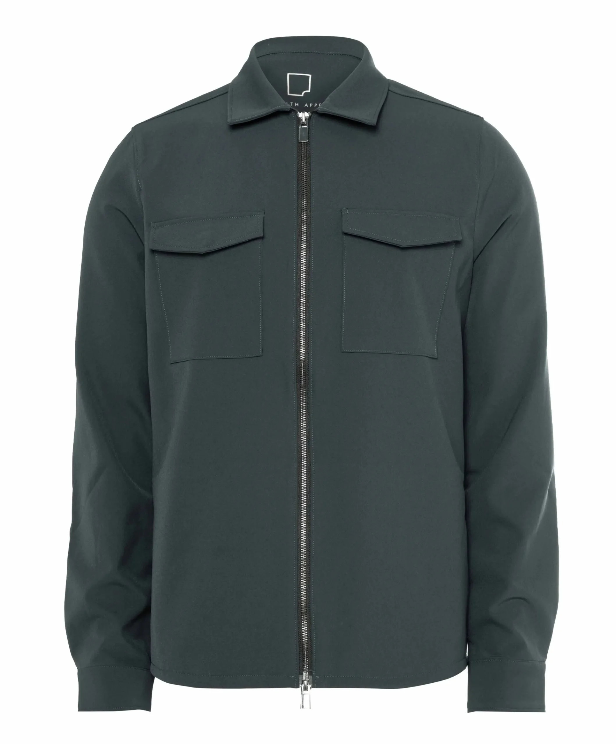 Heren overshirt grijs
