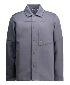 Heren overshirt grijs