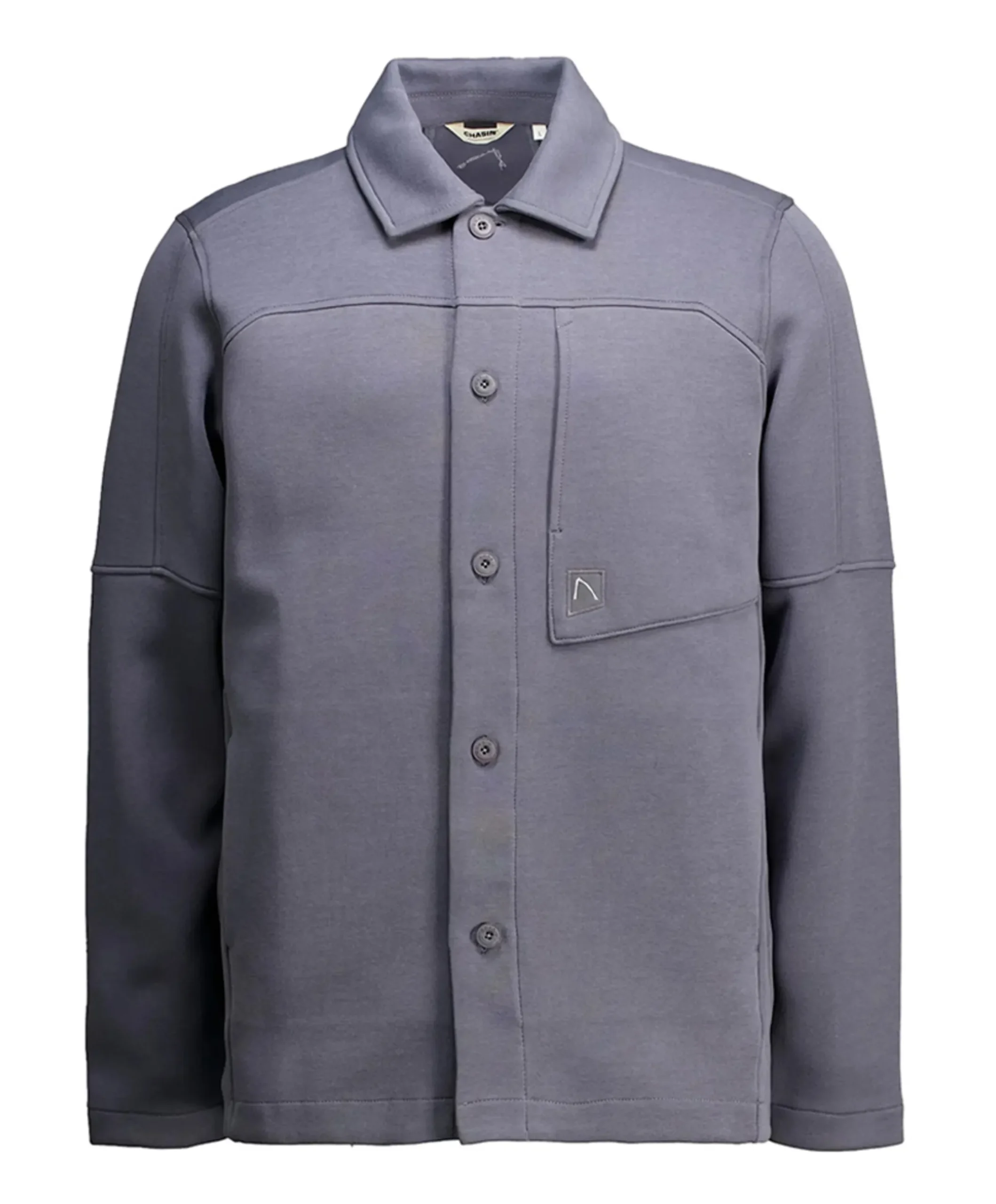 Heren overshirt grijs