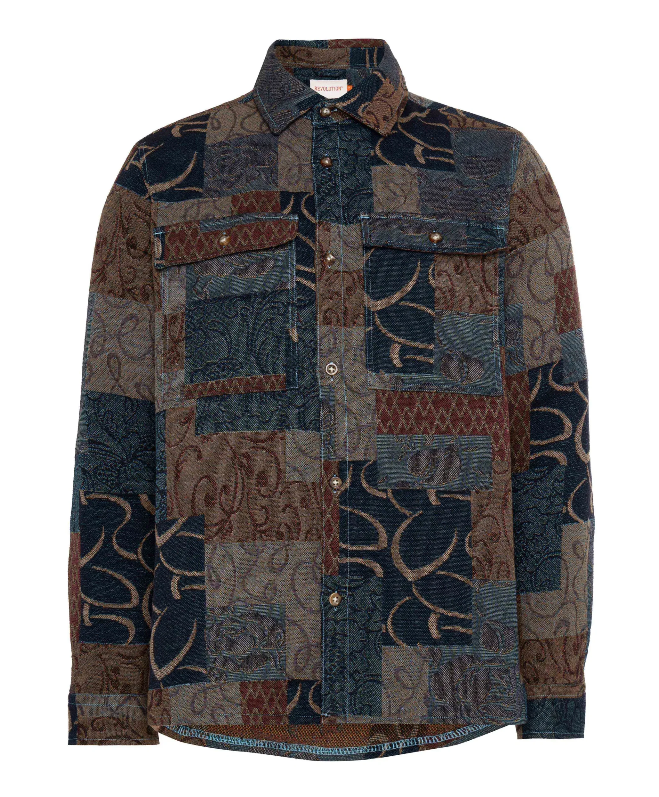 Heren overshirt groen