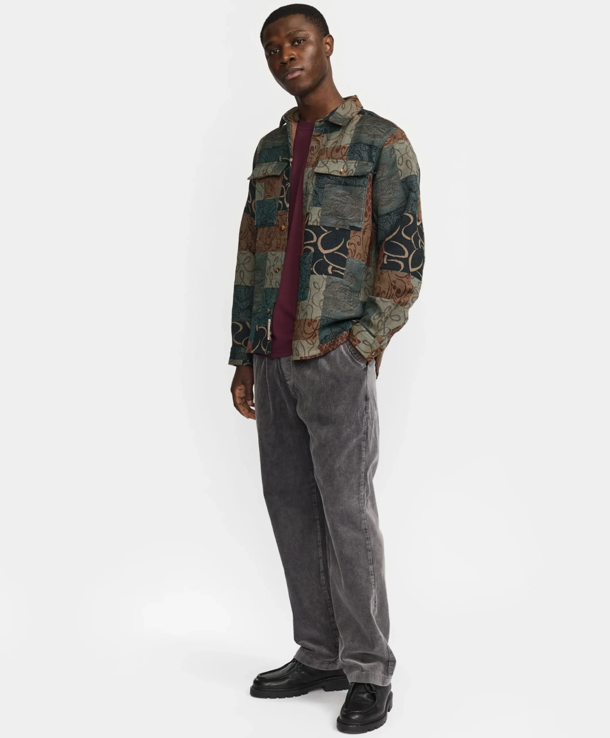 Heren overshirt groen