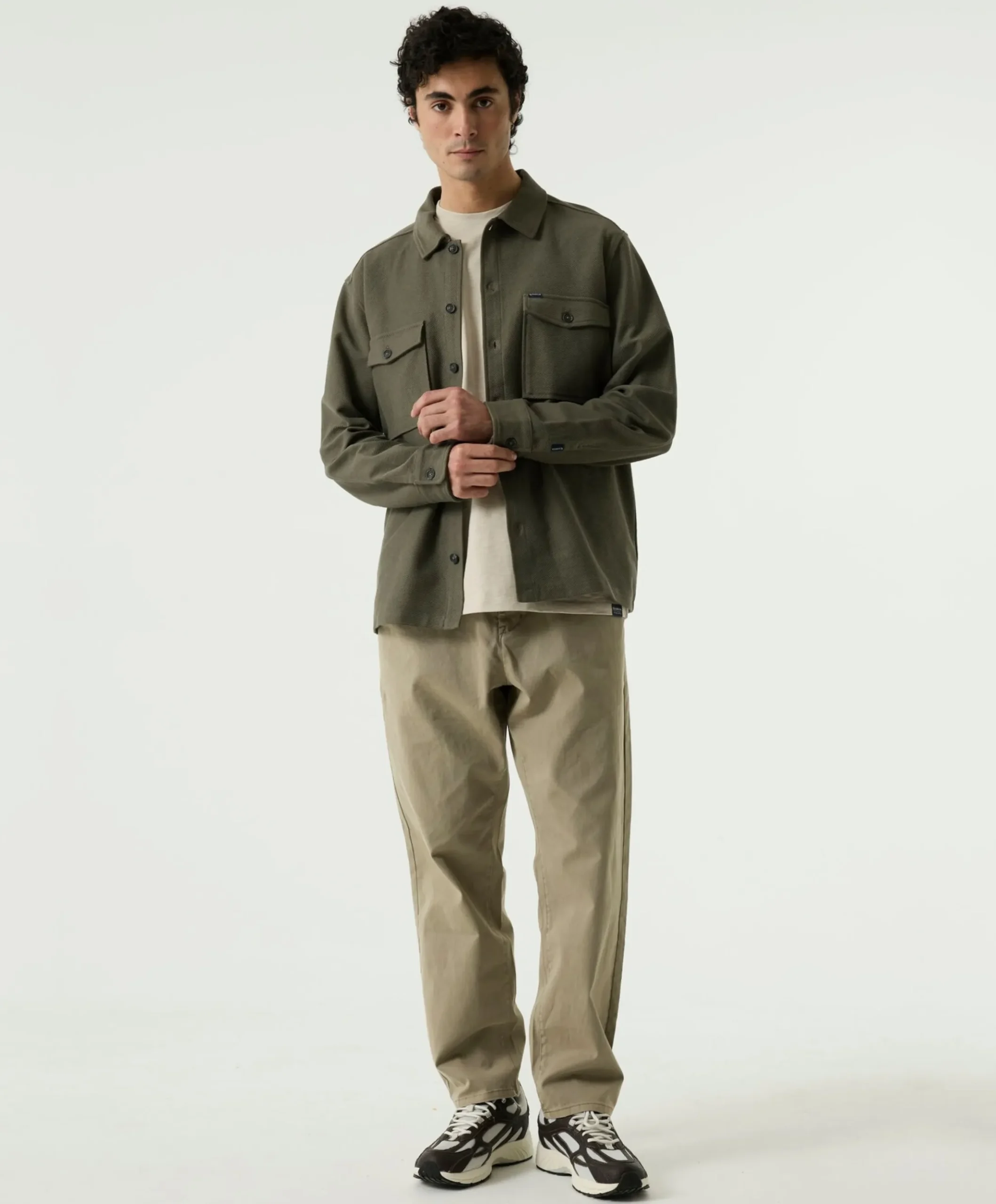 Heren overshirt groen