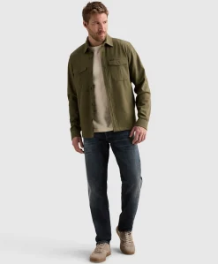 Heren overshirt groen