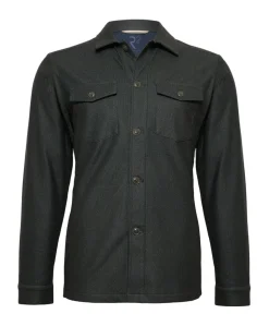 Heren overshirt groen