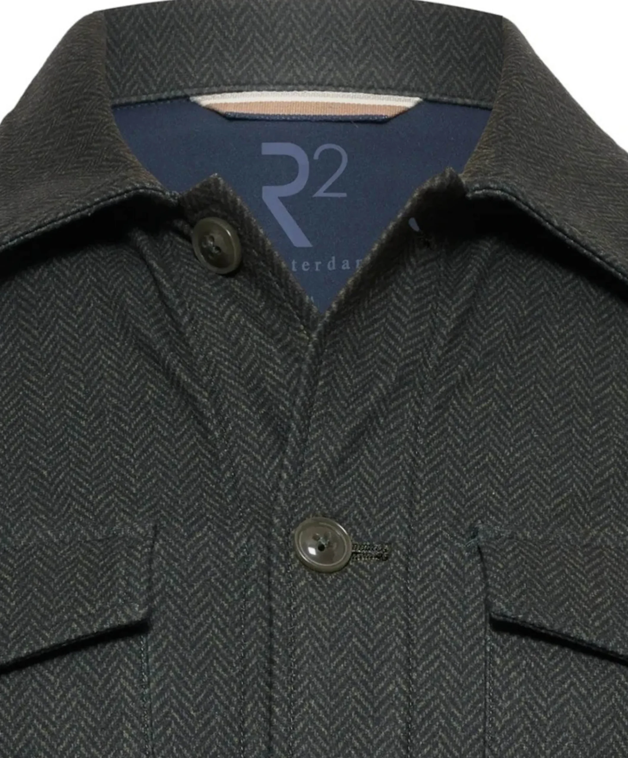 Heren overshirt groen
