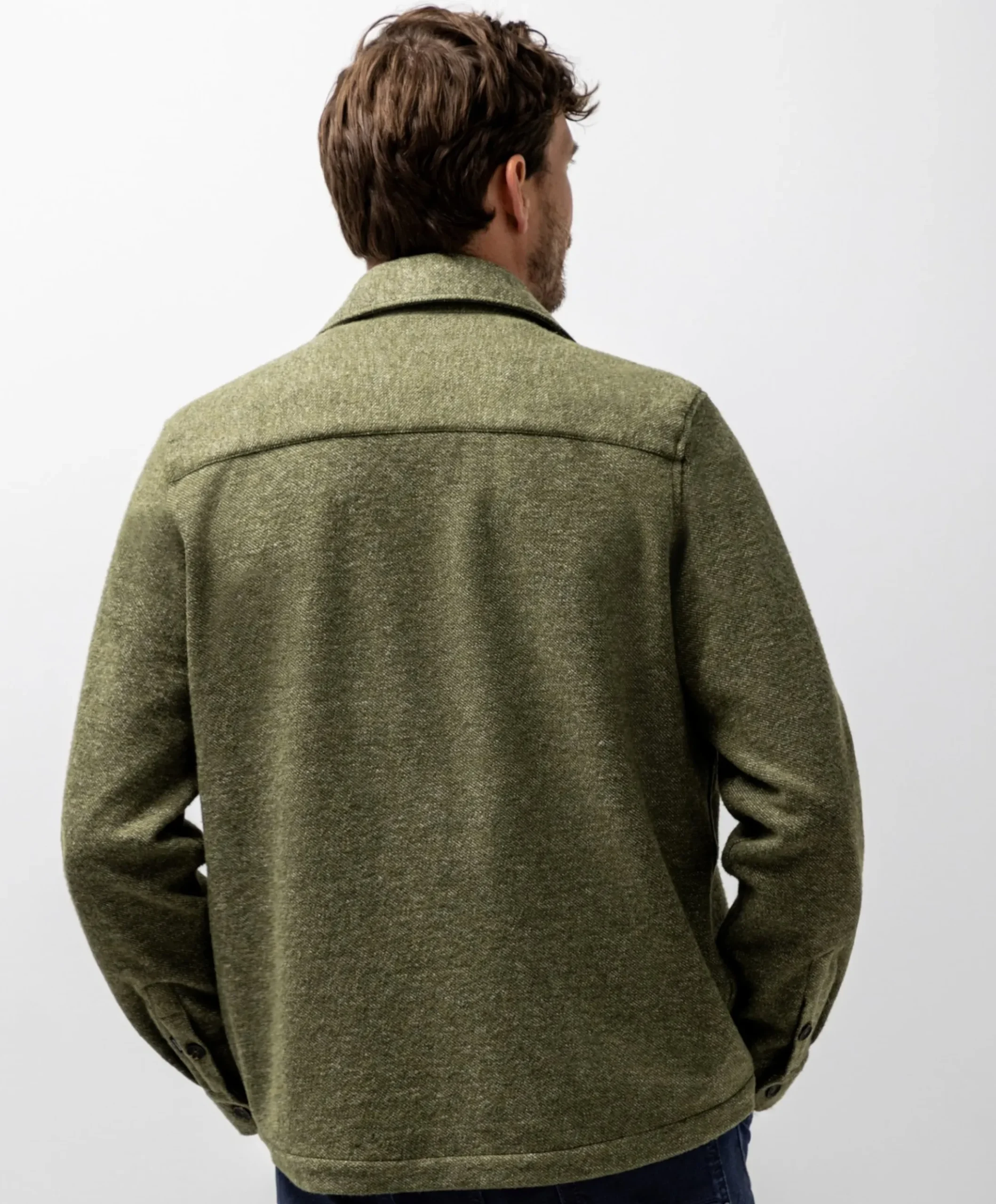 Heren overshirt groen