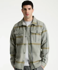 Heren overshirt groen