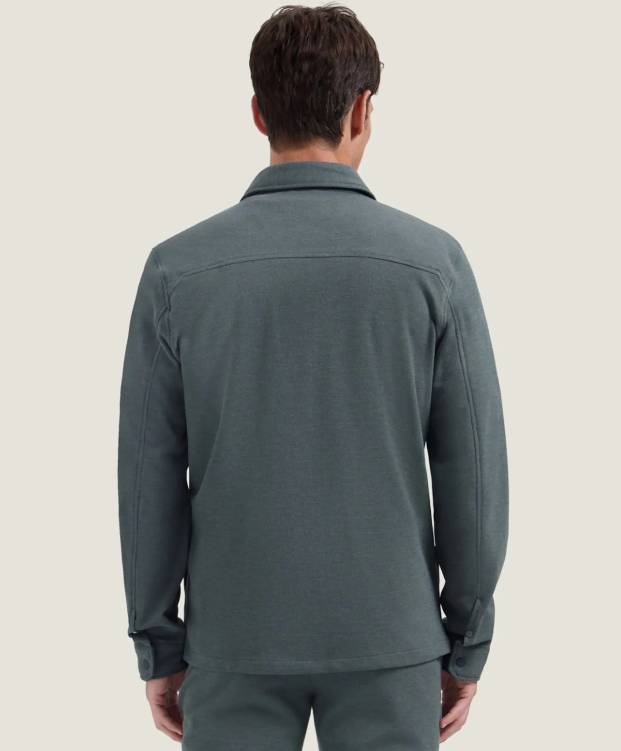 Heren overshirt groen