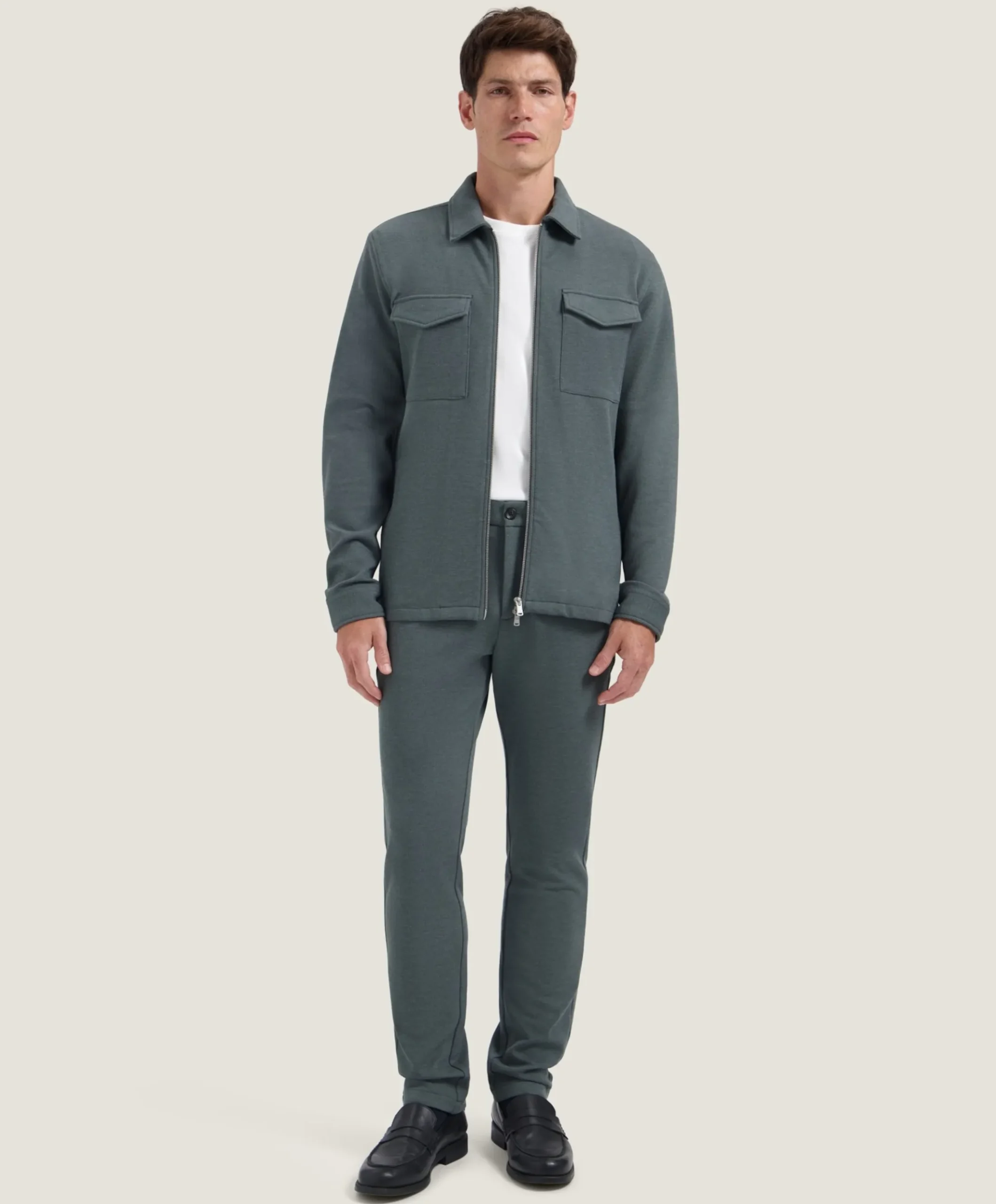 Heren overshirt groen