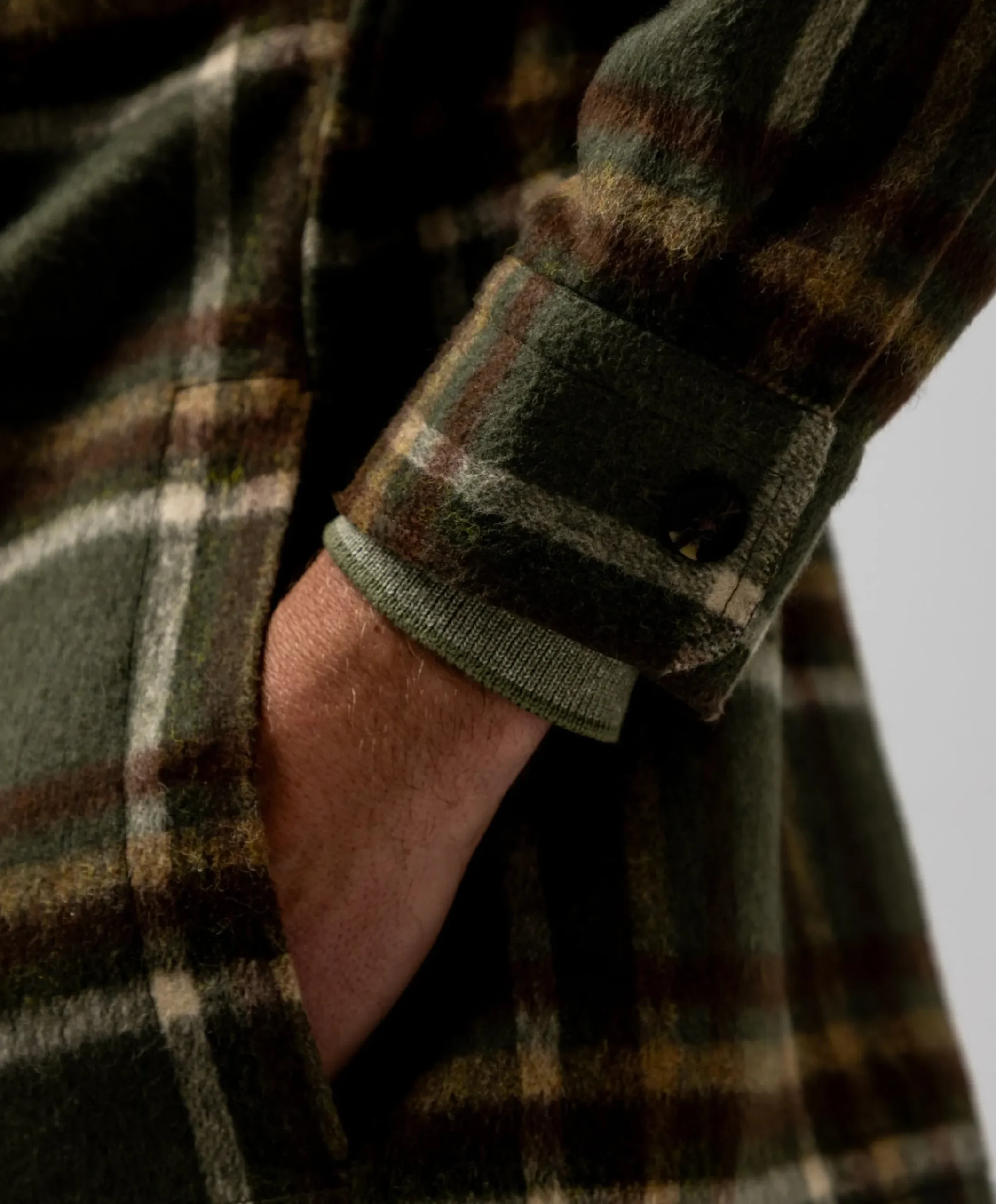 Heren overshirt groen