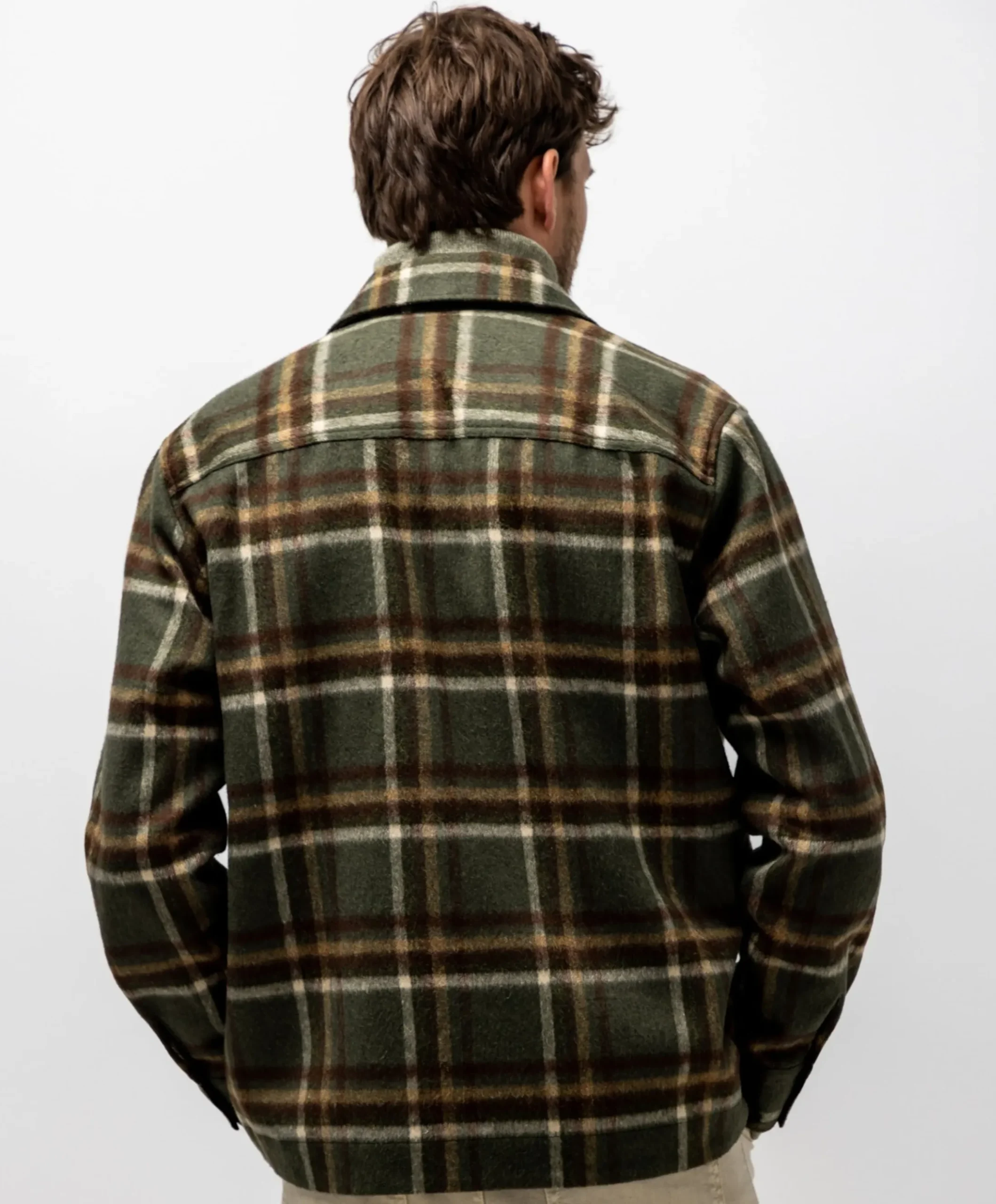 Heren overshirt groen