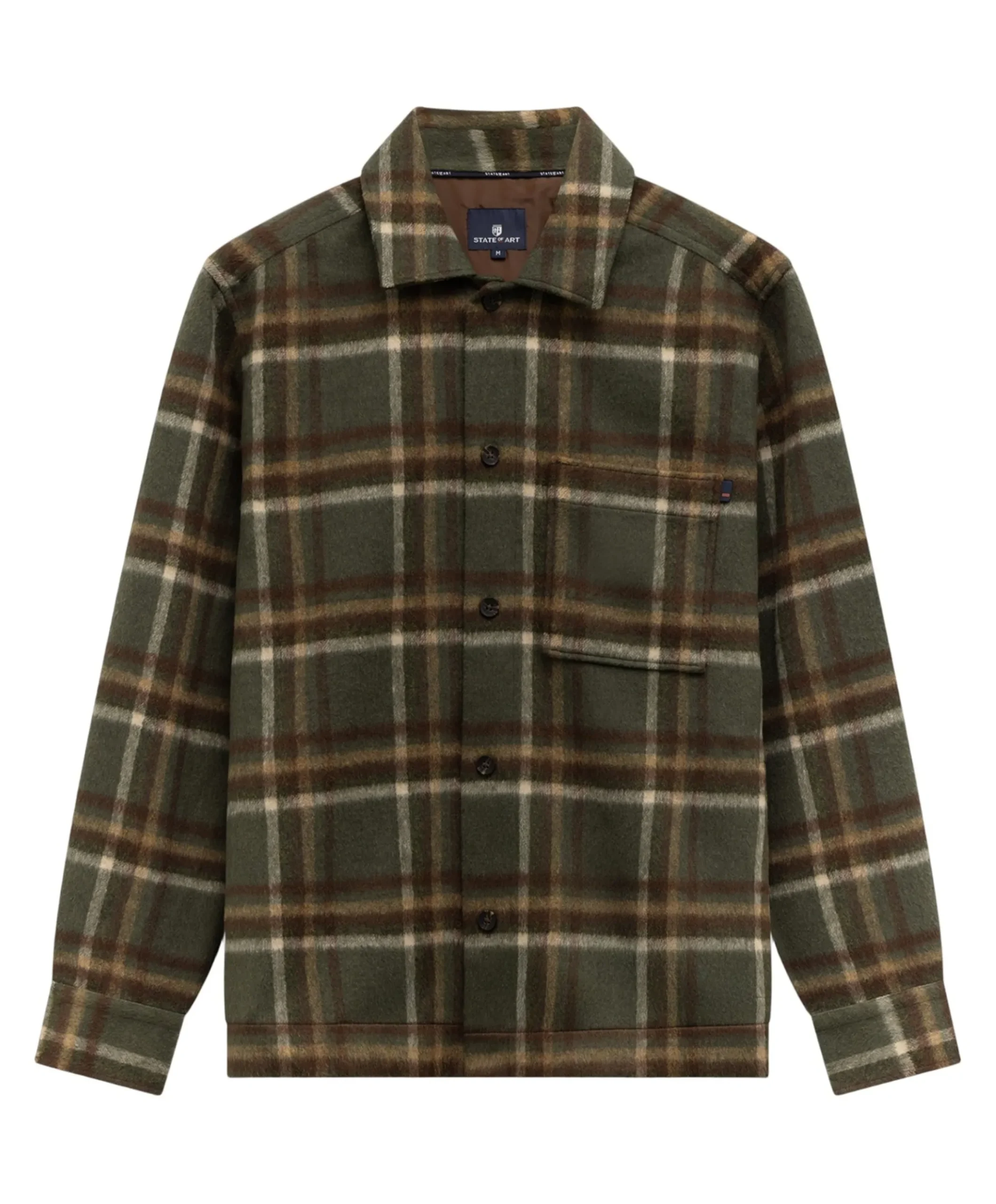 Heren overshirt groen