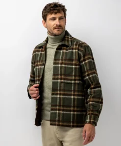 Heren overshirt groen