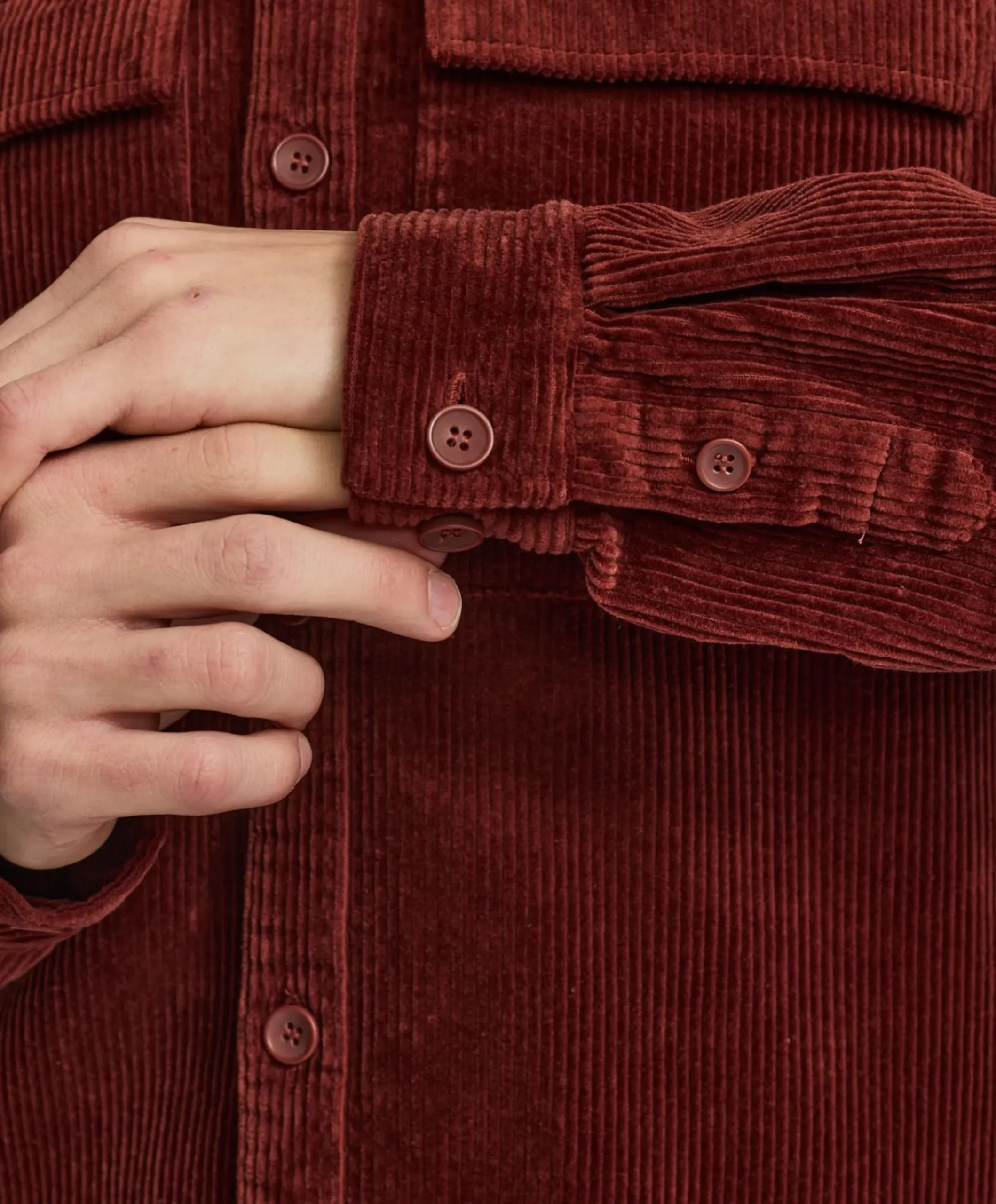 Heren overshirt rood