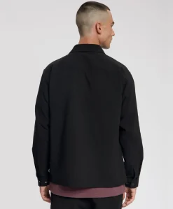 Heren overshirt zwart
