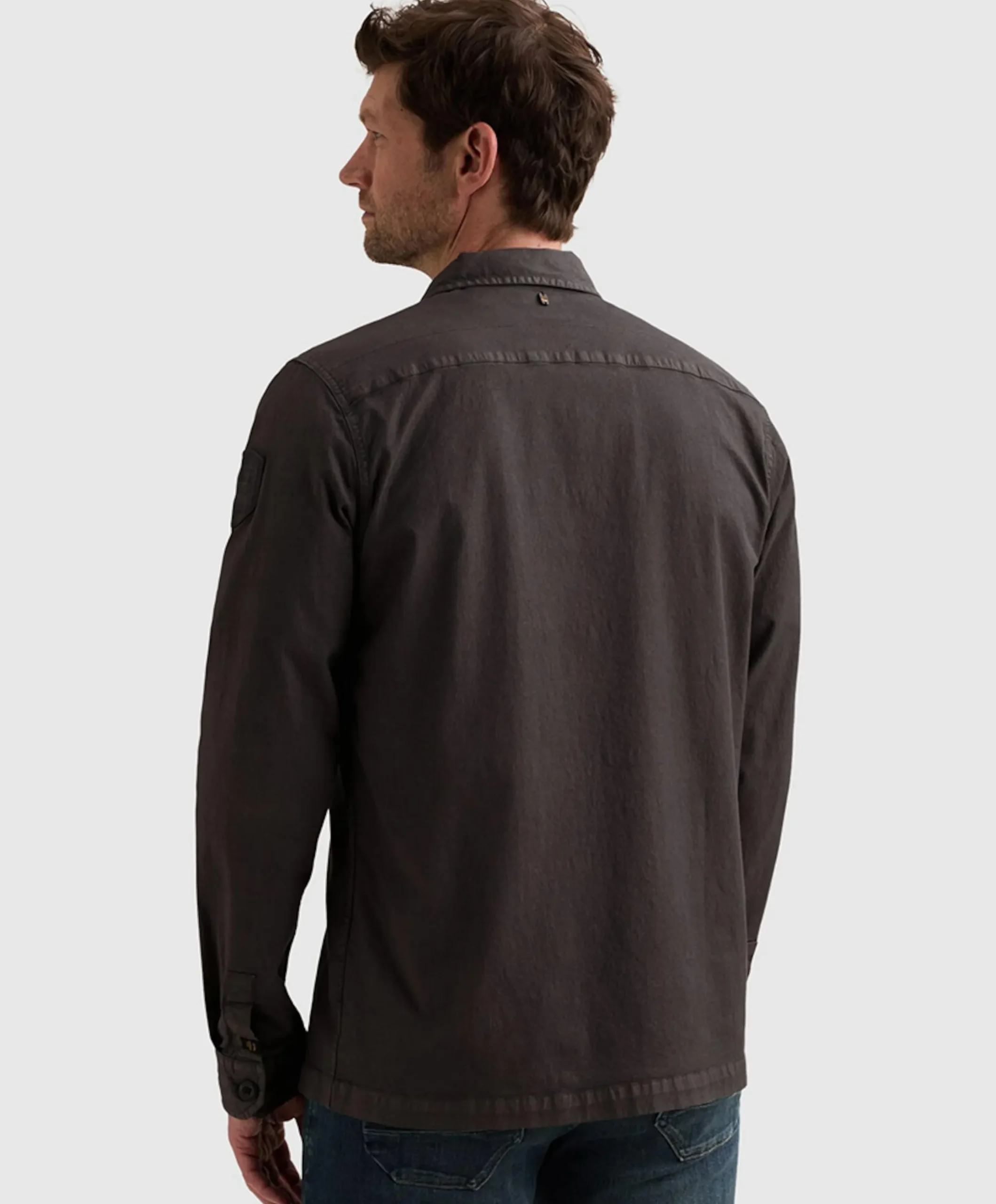 Heren overshirt zwart