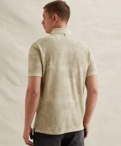 Heren polo beige